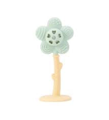 Flower Rattle in Green