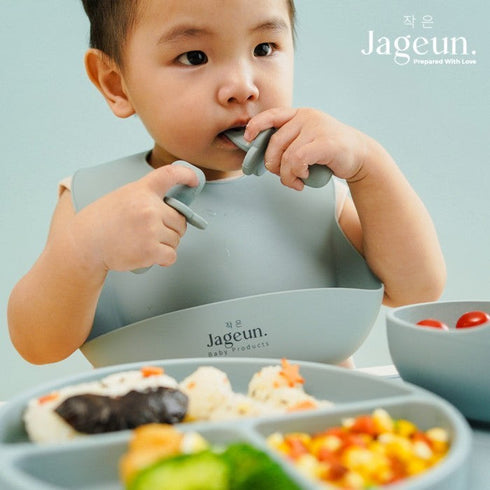 Training Spoon & Fork Set in Blue