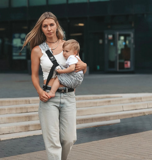 Toddler Carrier in Grey Zebra