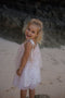 white spotty tulle princess dress handmade