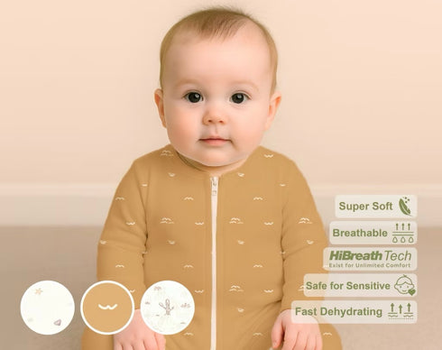 Baby Sleepsuit in Brown River