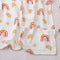 Bamboo Swaddle Blanket - Rainbow Sun Peach