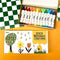 Set of stick beeswax crayons with a colorful eco friendly non toxic