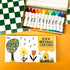 Set of stick beeswax crayons with a colorful eco friendly non toxic