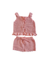 Peach kids eco friendly crochet set handmade in Bali