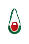 Crocheted watermelon handbag