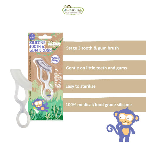 Jack N' Jill Silicone Stage 3 Tooth and Gum brush