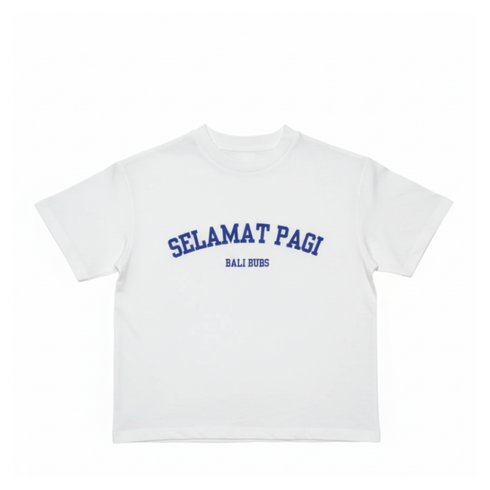white selamat pagi bali tshirt souvenir #balikidswear