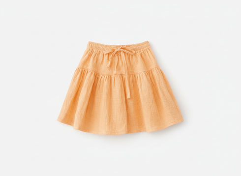 Orange skirt on a white background