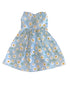 Light blue dress with white floral pattern