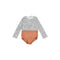 recycled swimsuit UPF 50 long sleeves