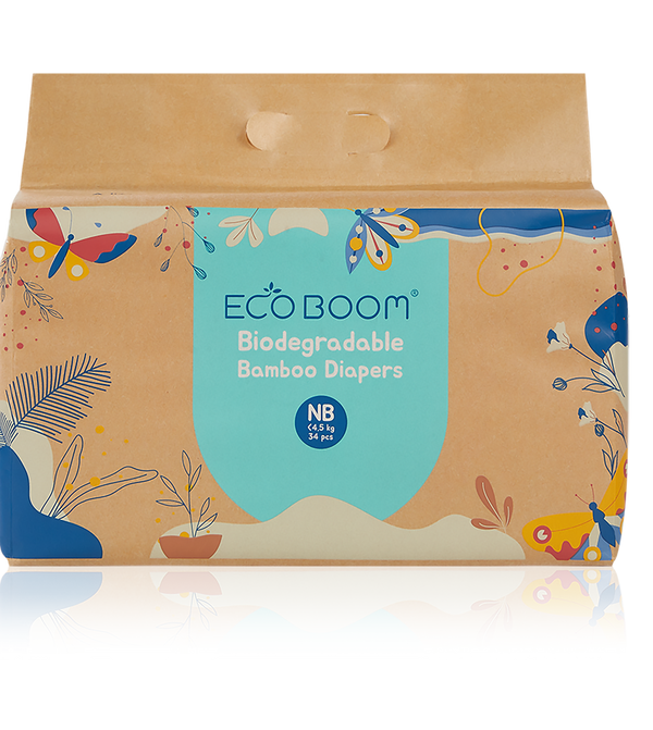 Eco Boom bamboo tape diapers for babies - sustainable and biodegradable