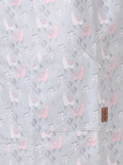 Kids Microfiber Poncho - Alpacas