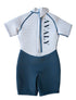 Kids Short Wetsuit in Navy Striped