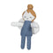 Fabelab bear pocket friend plush toy - organic cotton stuffed animal