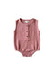 Dusty pink baby romper in cotton