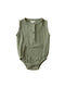 baby romper in sage in cotton