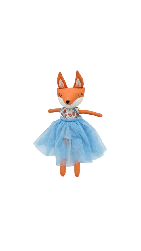 Sugarcup fox plush doll, approx. 36 cm, handmade soft toy, image 2 | Bali Bubs