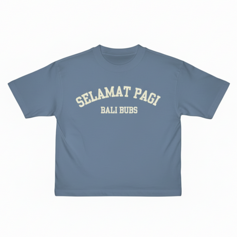 Salamat pagi bali bubs kids tshirt handmade in bali from premium cotton.