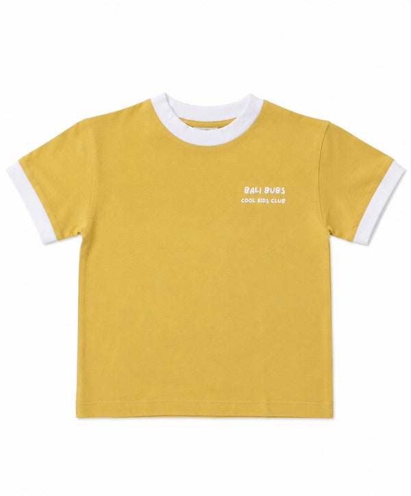 tan slow living cotton tshirt handmade