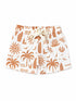 Tropical Linen Set in Brown