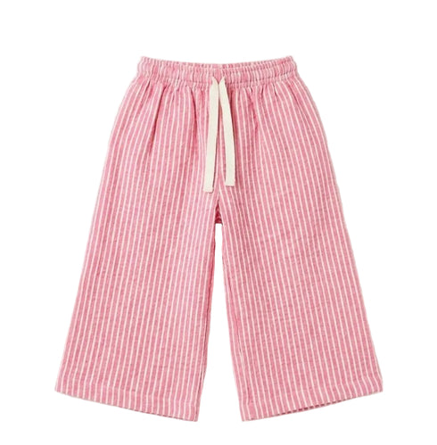 Cotton girls stripe pants