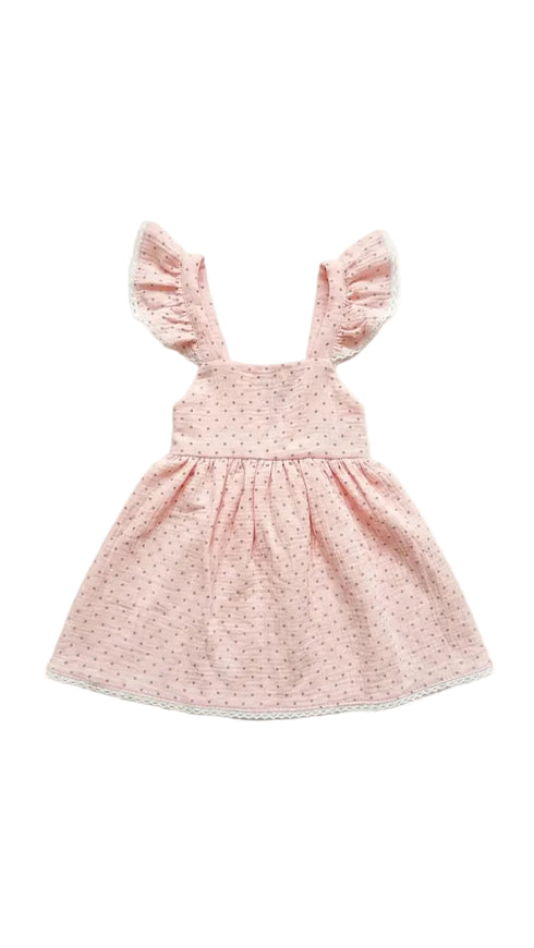 cotton dress, girl outfit, strawberry dress