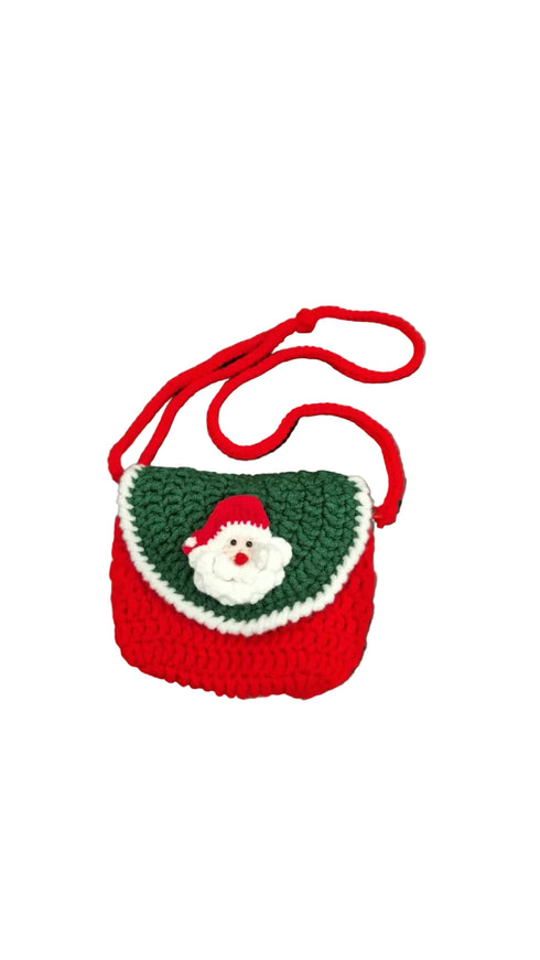 Crochet bag, Christmas bag, cross bag