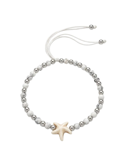 STARFISH BRACELET, BEADED BRACELET