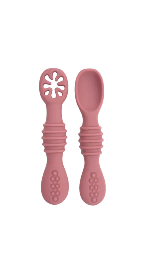 silicone training spoon, feeding essential, ecofriendly material