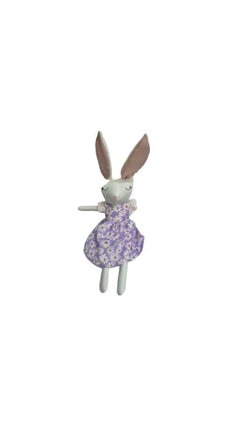Sugarcup rabbit plush doll, approx. 36 cm, handmade soft toy, image 4 | Bali Bubs