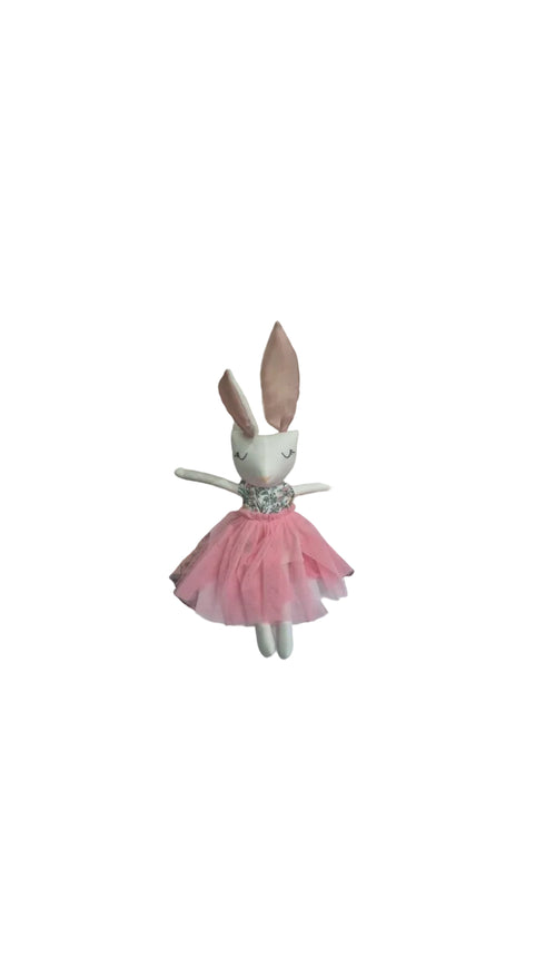 Sugarcup rabbit plush doll, approx. 36 cm, handmade soft toy, image 6 | Bali Bubs
