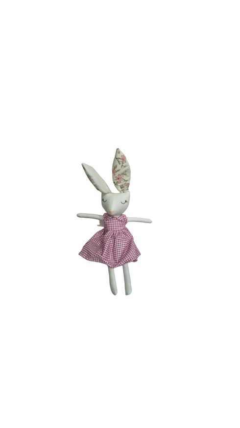 Sugarcup rabbit plush doll, approx. 36 cm, handmade soft toy, image 8 | Bali Bubs