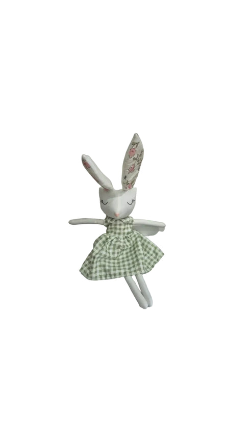 Sugarcup rabbit plush doll, approx. 36 cm, handmade soft toy, image 9 | Bali Bubs