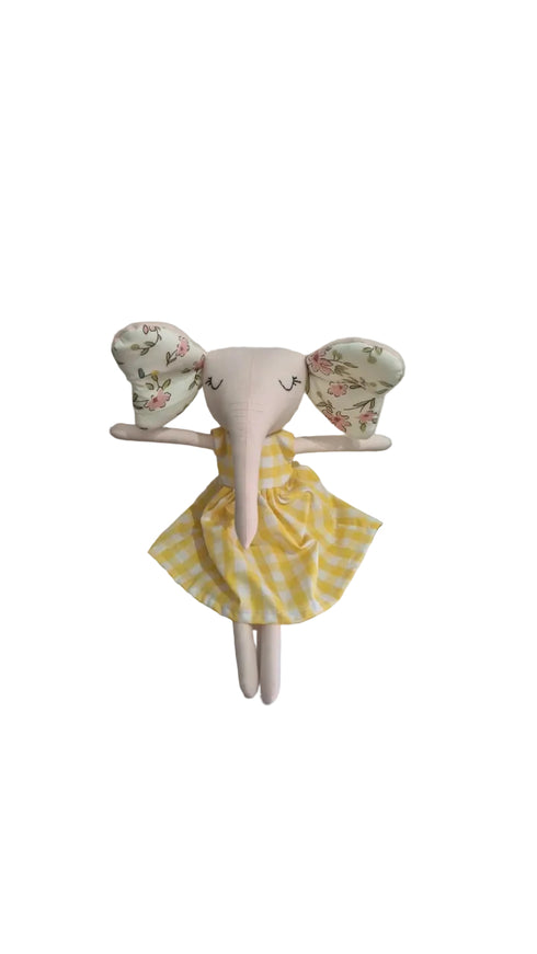 sugarcup doll, elephant doll, animal doll, plush toy