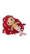 Crocheted mermaid toy with red hair