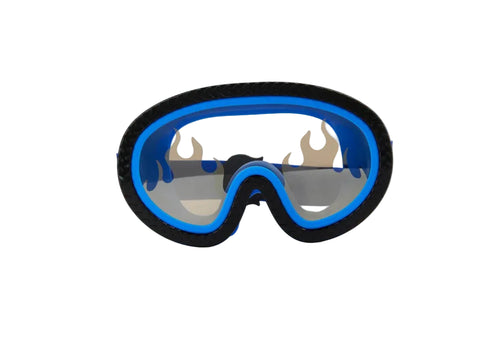 Black and blue kids swim googles