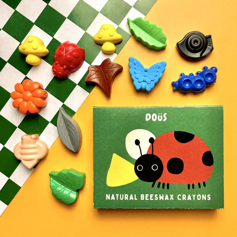 Set of stick beeswax crayons colourful eco friendly non toxic