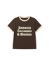 sunsets coconuts and siestas brown kids tee