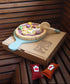 Play and Replay wooden pizza play food set, view 4
