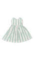Striped dress on a white beground