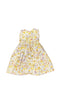 Floral dress on a white board
