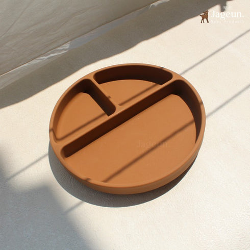 Suction Plate Silicone in brown