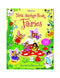 Cover of 'First Sticker Book Fairies' with colorful fairies and stickers on a green background.