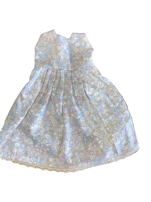 Floral dress on a white surface