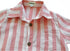 Pink and white striped shirt with 'BallBubs' label on a white background