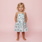 tropical linen dress with pockets made from sustainable fabric in indonesia