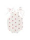 strawberry print cotton baby romper