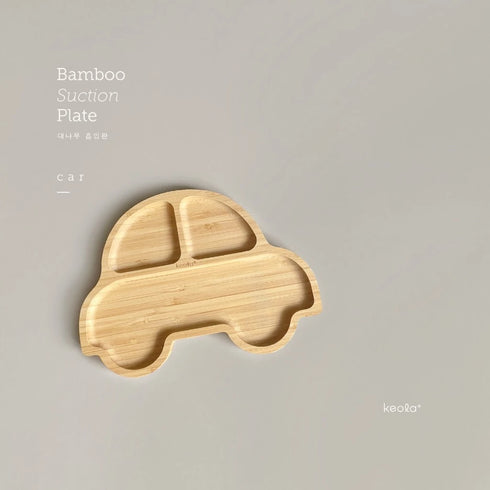 Organic Bamboo Suction Plate