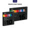 Two boxes of Mideer paint markers with 10 and 16 colors on a white background.